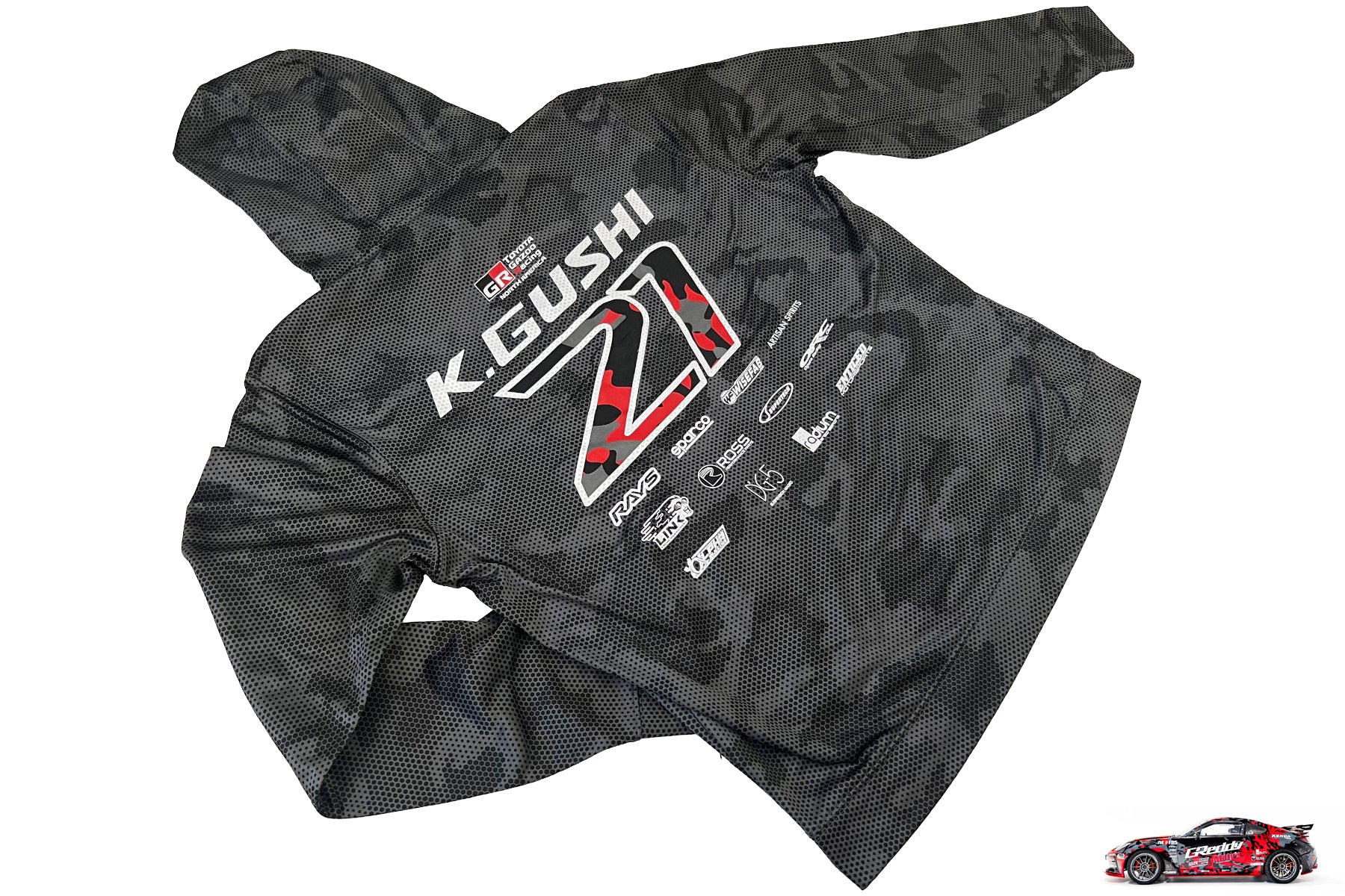 2024 K.Gushi Team Dri-Fit Hood(s) - Grey Camo