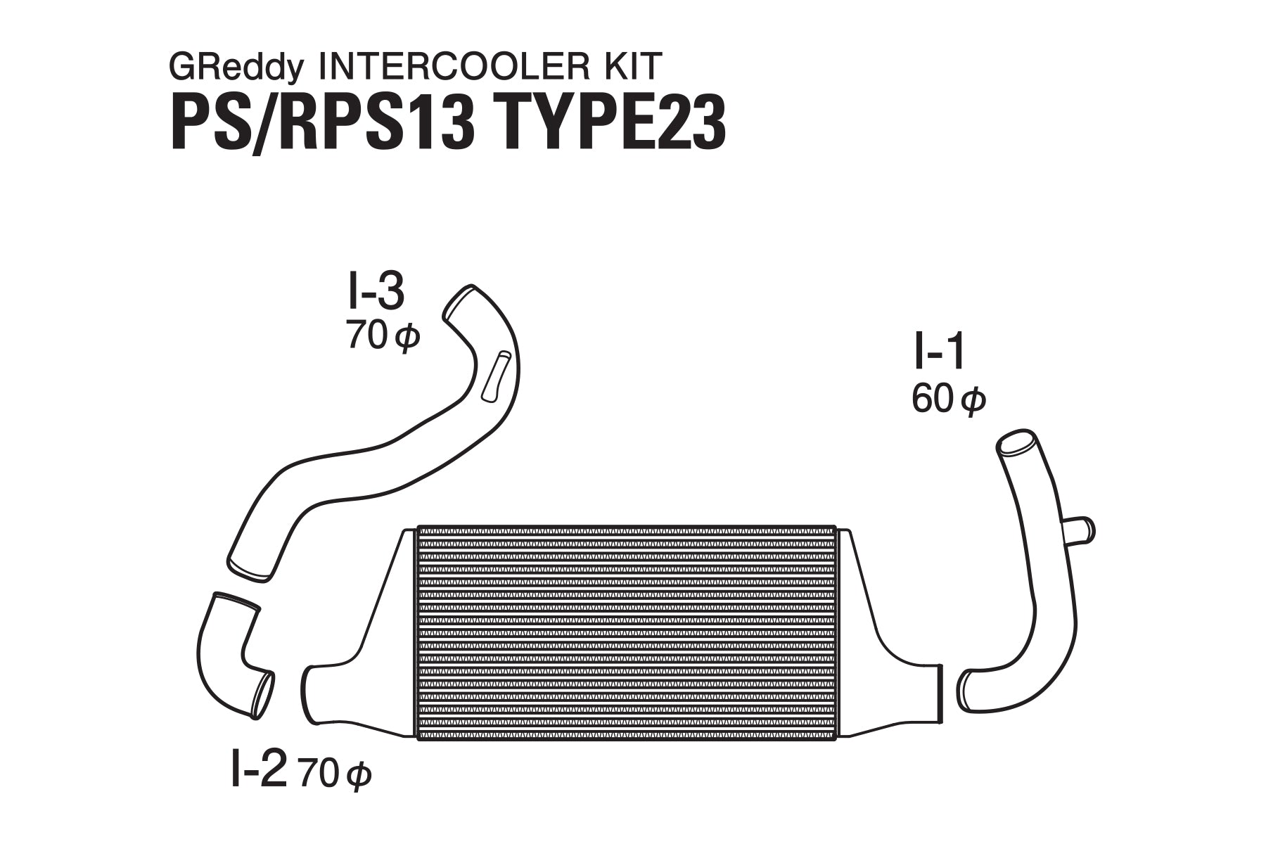 GREDDY INTERCOOLER KIT T-23F S13/PS13 - (12020204)