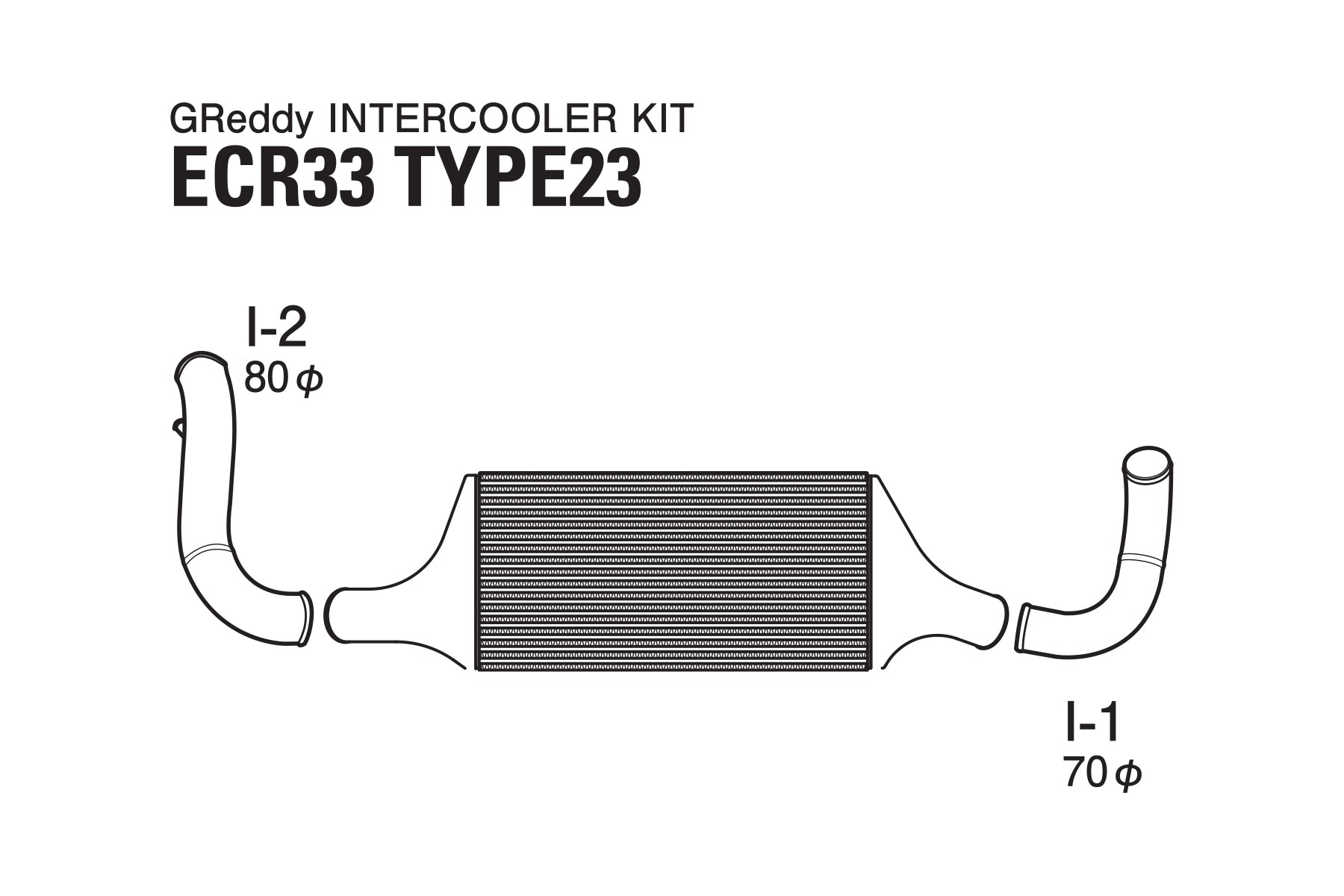 GREDDY INTERCOOLER KIT T-23F ECR33 - (12020206)