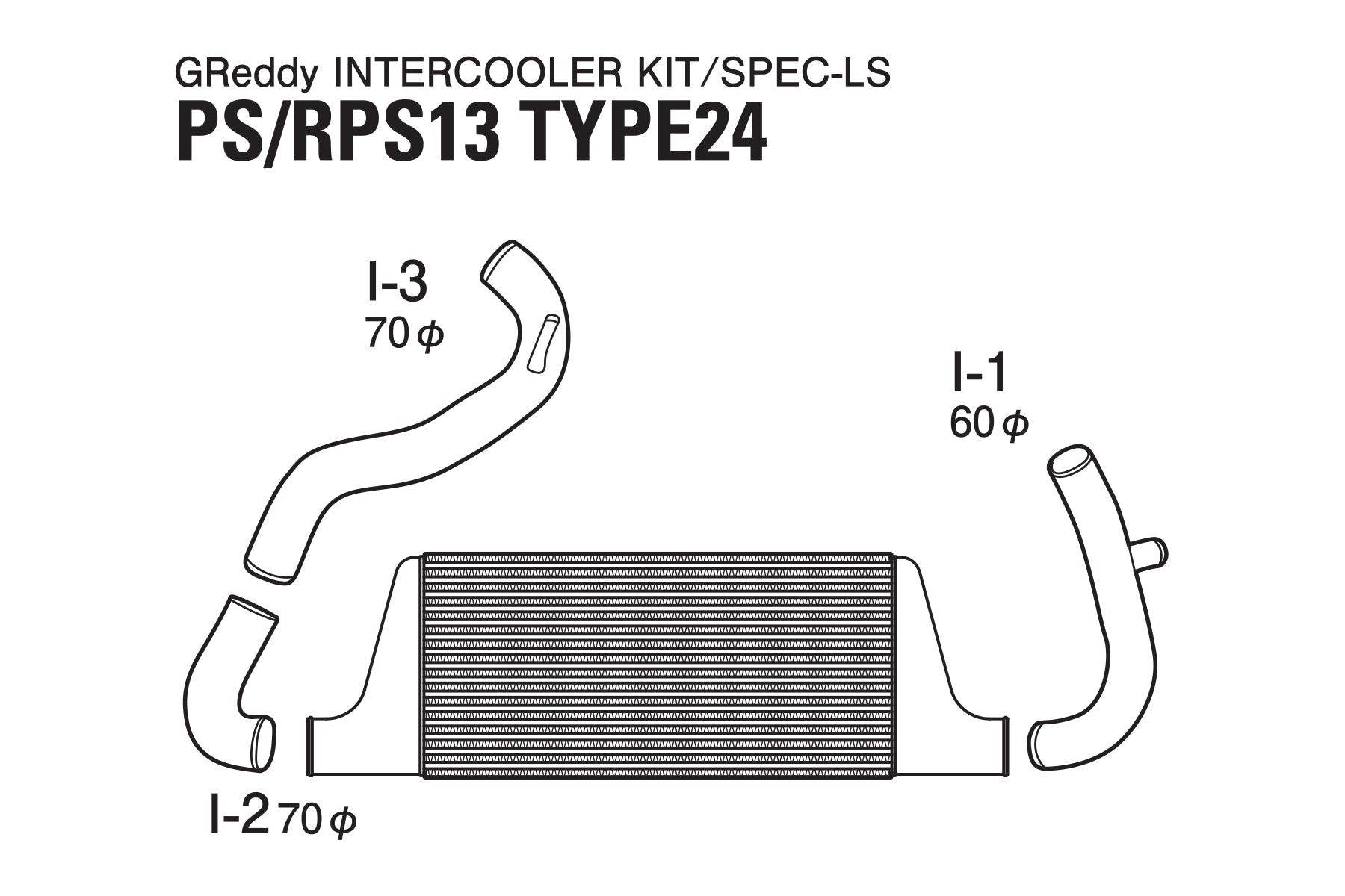 GREDDY INTERCOOLER KIT T-24F S13/PS13 - (12020209)