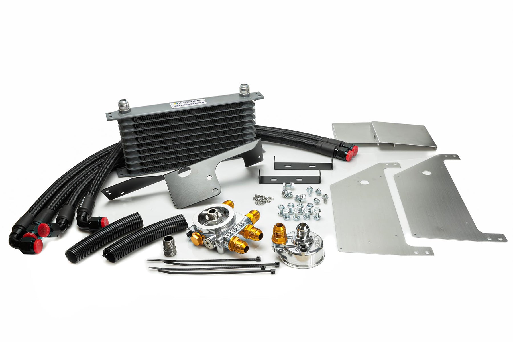 OIL COOLER KIT 10-ROW W/ FILTER RELO. AND SHROUD - S2000 AP1/2 - (12058005)
