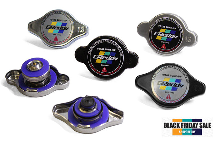 SALE - GReddy High Pressure Radiator Cap(s) - 1.3kg/cm2 - polished/black