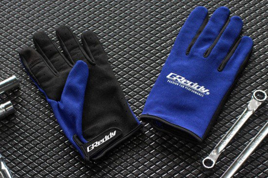 JDM GReddy "Passion for Performance" Mechanic's Gloves - Blue and Black