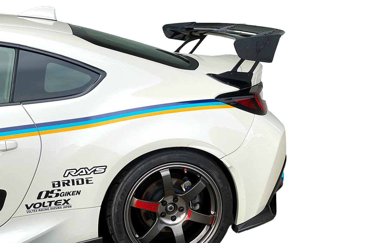 GREDDY X VOLTEX AERO KIT GR86/BRZ (ZN8/ZD8) CARBON REAR WING TYPE 3B SIDE MOUNT - (17510243)