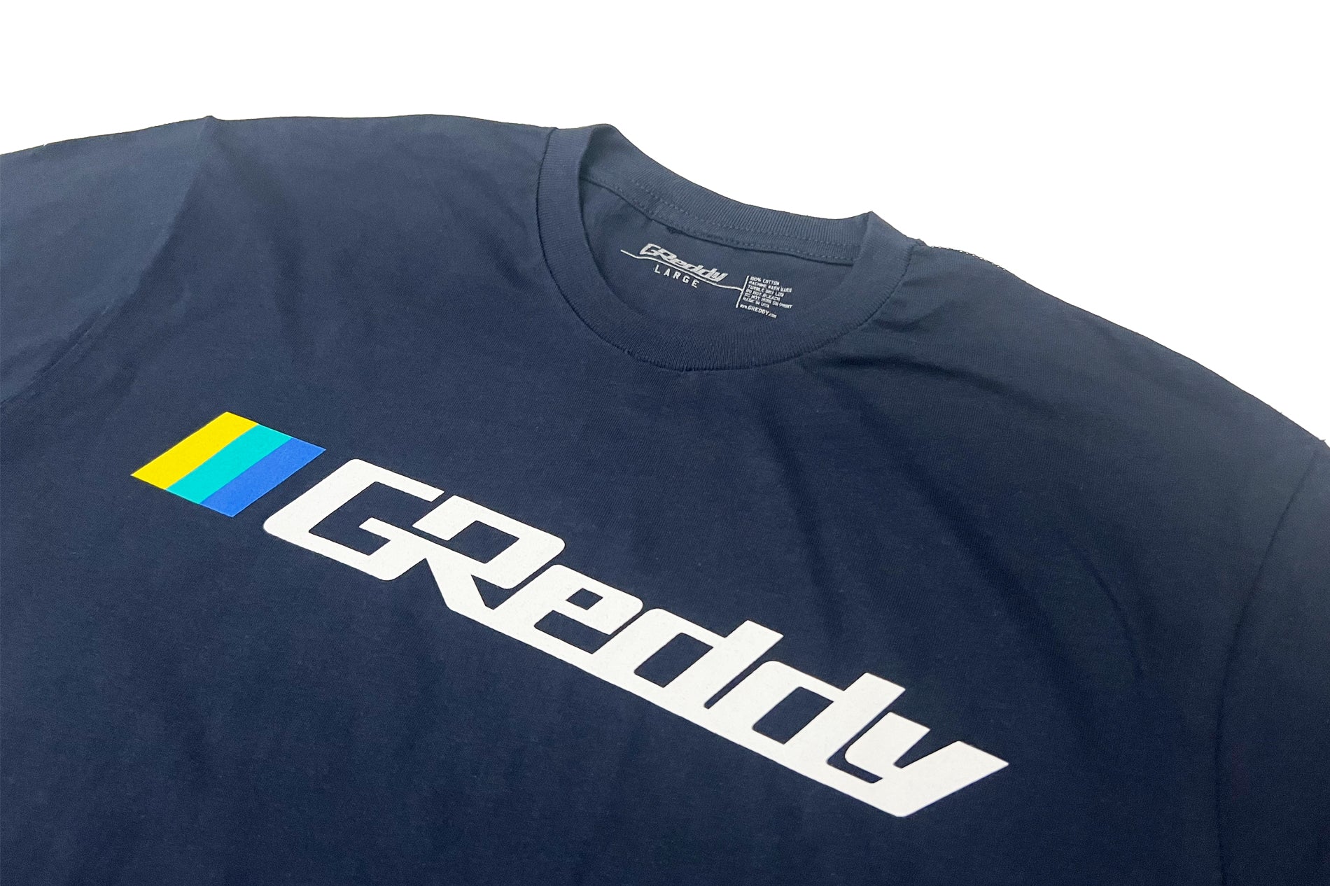 GReddy OG Logo Tee (with 3 stripes) - Navy