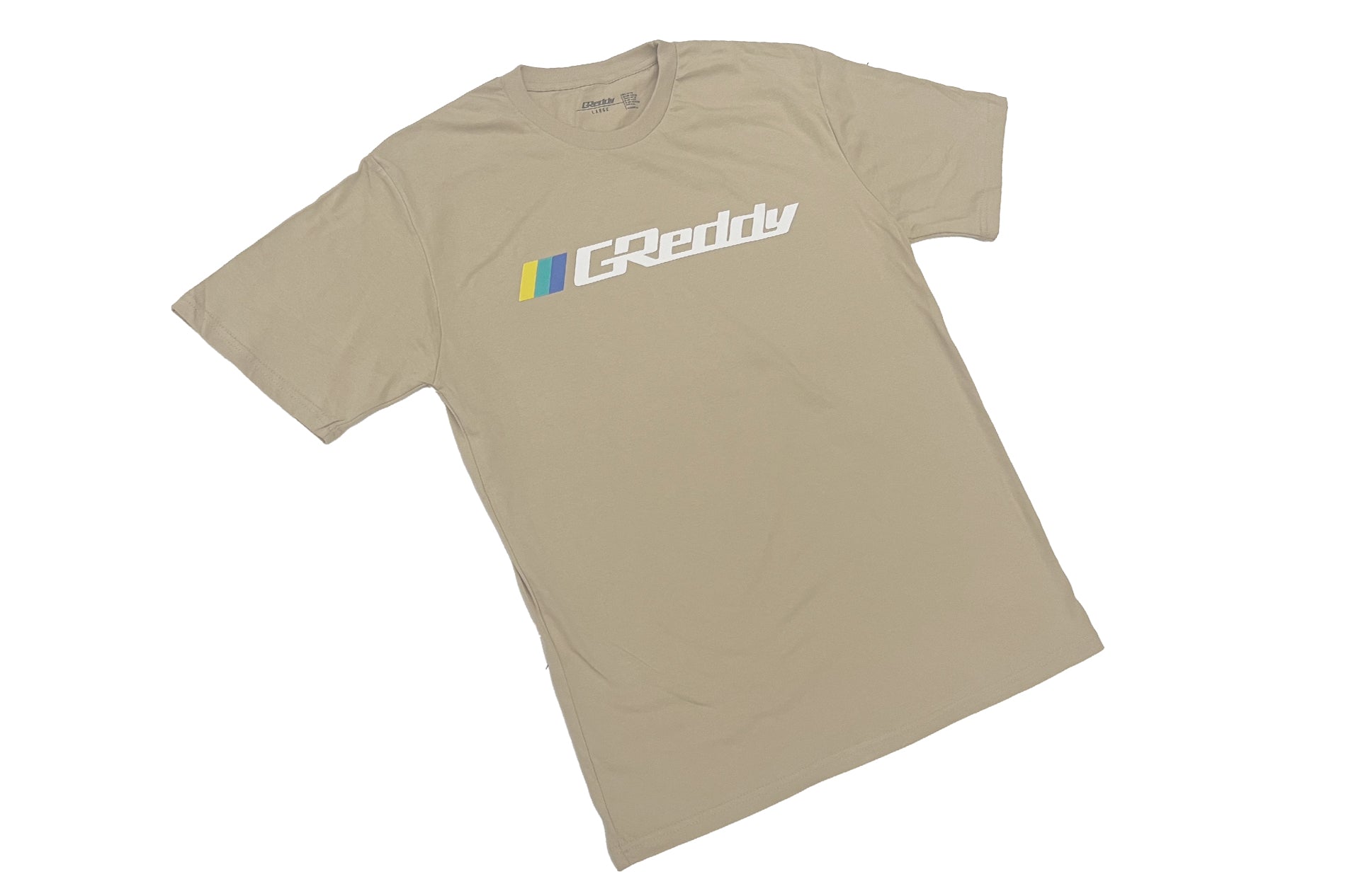 GReddy OG Logo Tee (with 3 stripes) - Sand