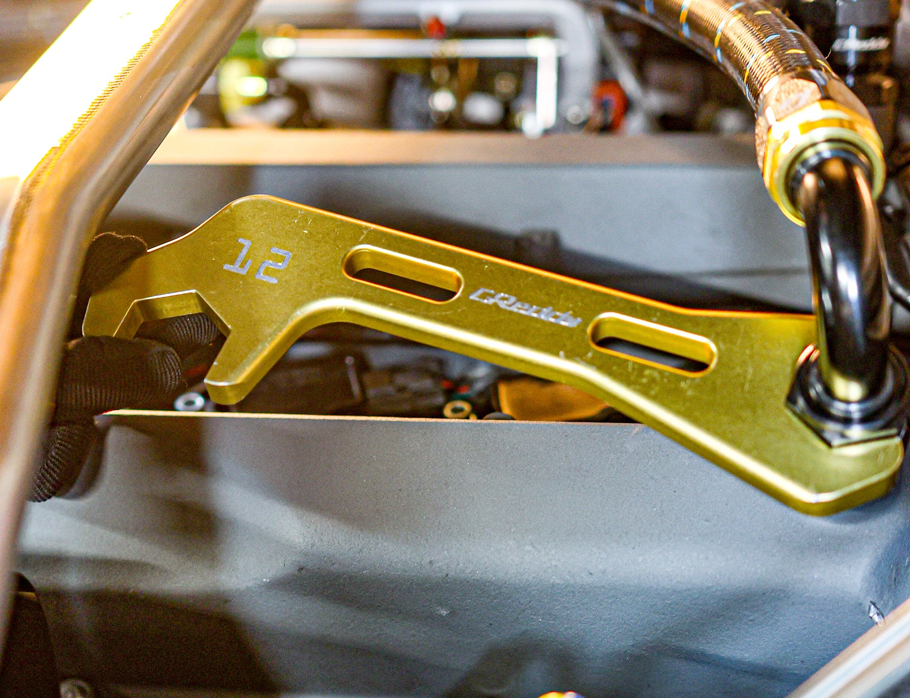 GReddy Angled AN Wrenches  - Gold Anodized