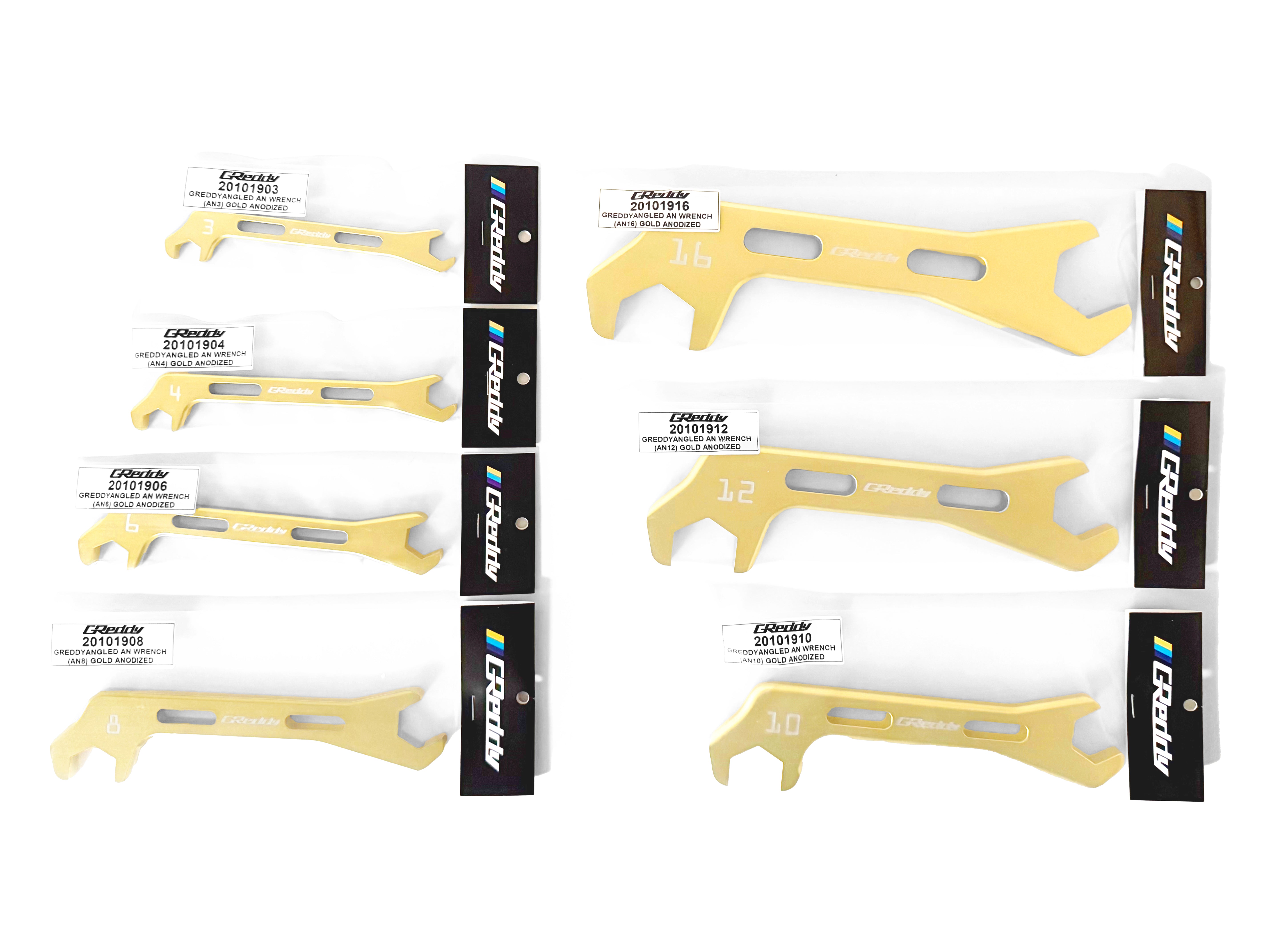 GReddy Angled AN Wrenches  - Gold Anodized