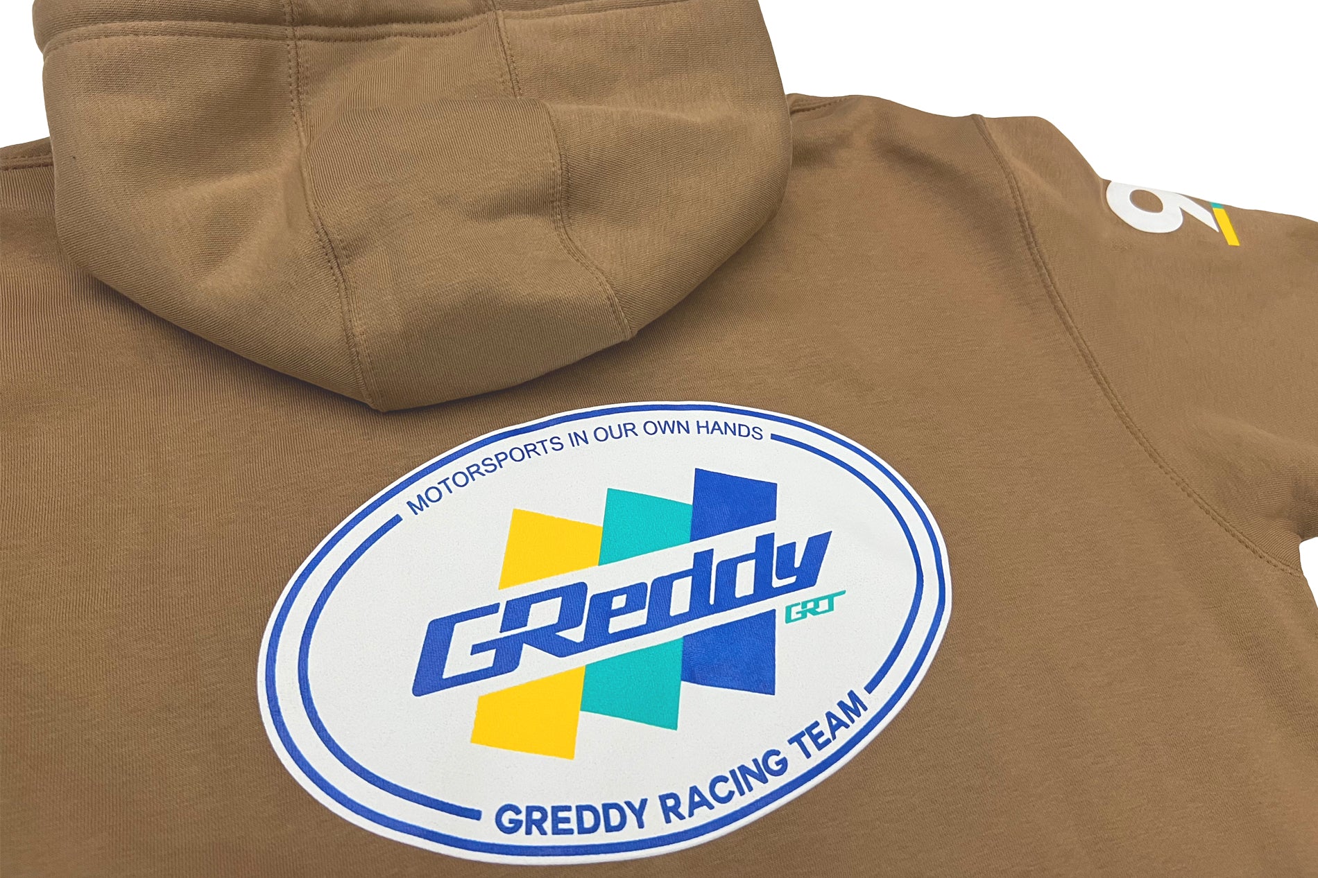 GReddy Racing Team Oval Logo Pullover Hood - Sand