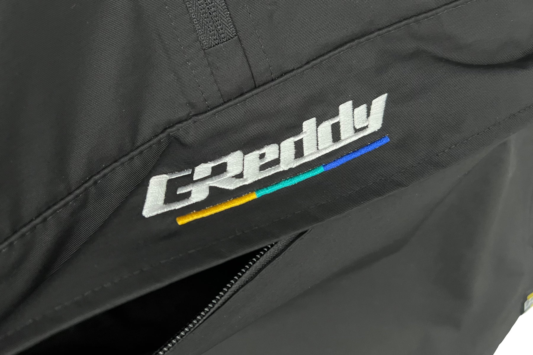 GReddy Understripe Nylon 1/4-Zip Hooded Jacket - Black