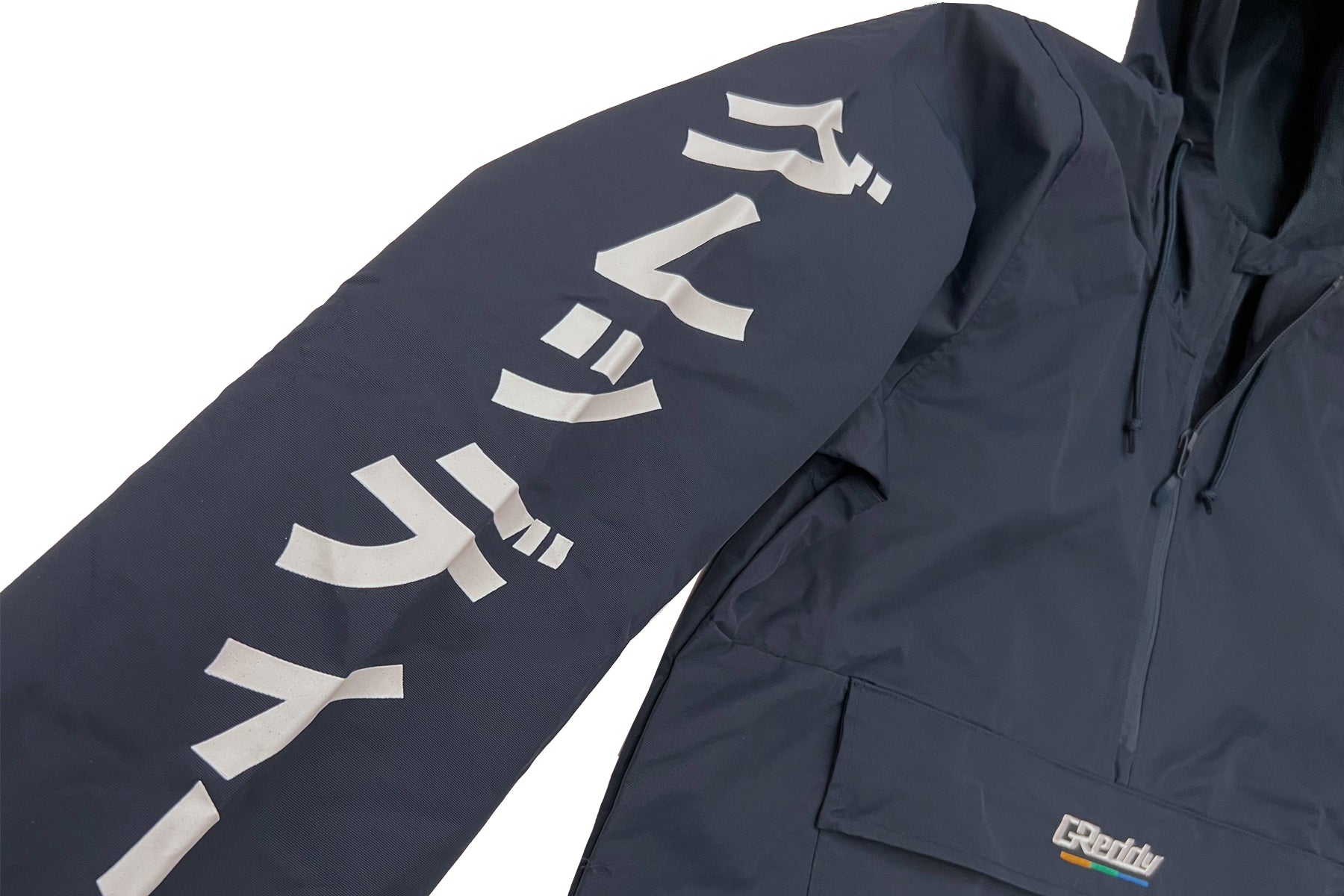 GReddy Understripe Nylon 1/4-Zip Hooded Jacket - Navy