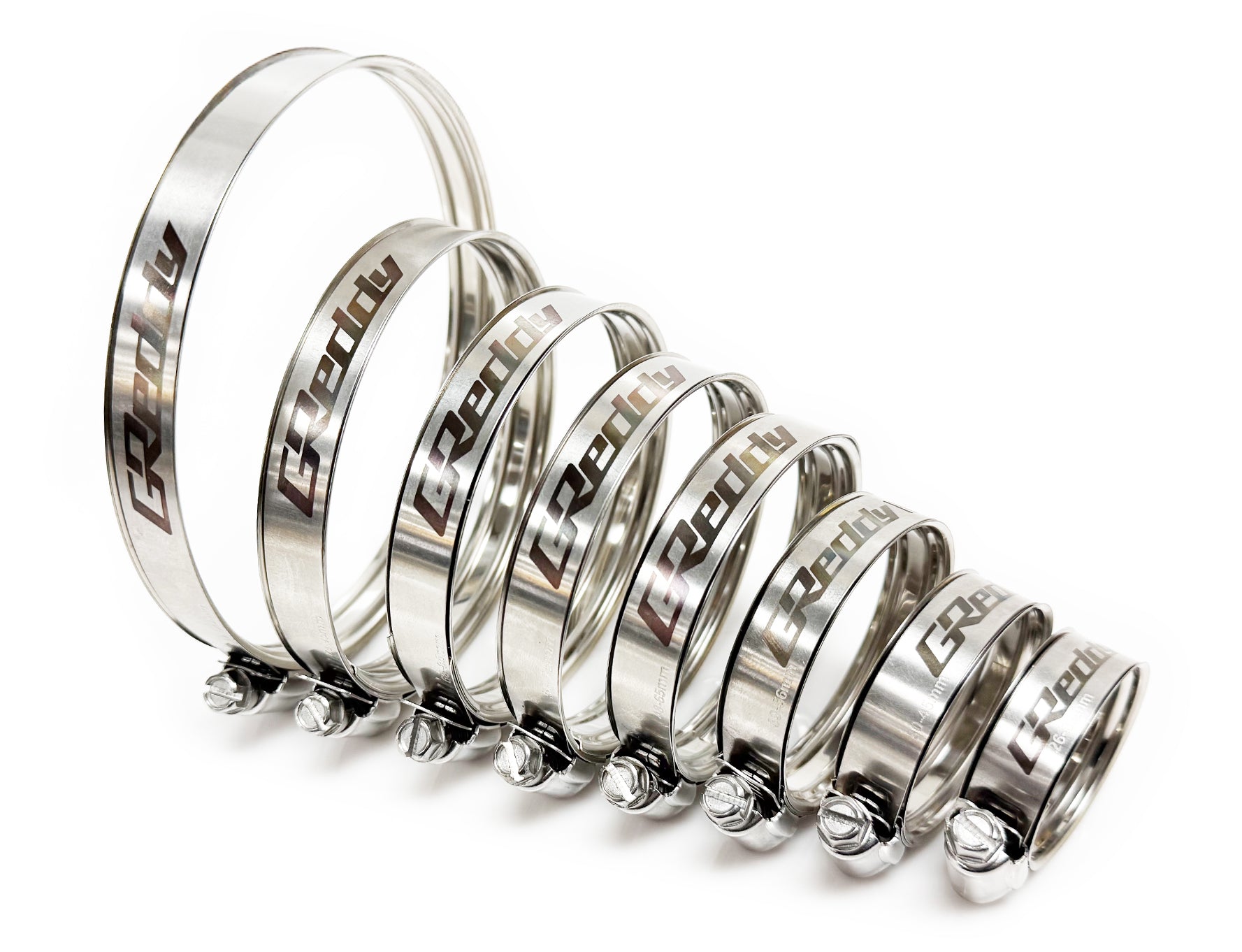 STAINLESS 30-45MM GREDDY DUAL-BEAD BOOST CLAMPS - (22410045S)