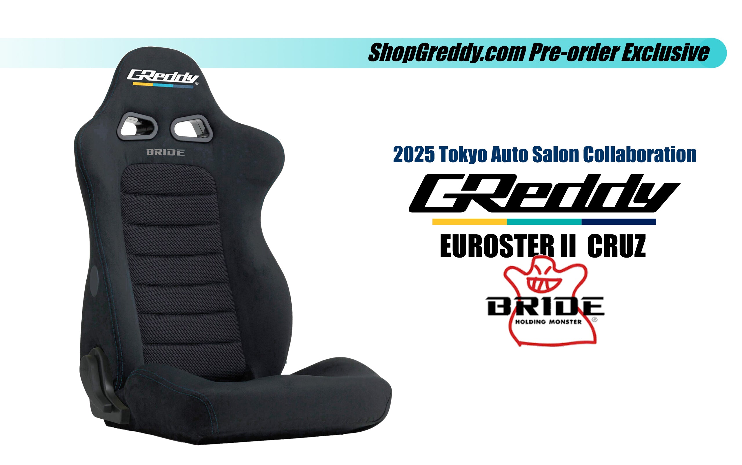 2025 TAS Reclining GReddy X BRIDE Euroster II Cruz Seat (Preorder)