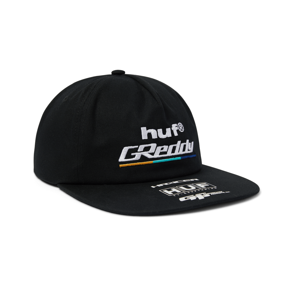 HUF x GReddy Formula Snapback Hat Black