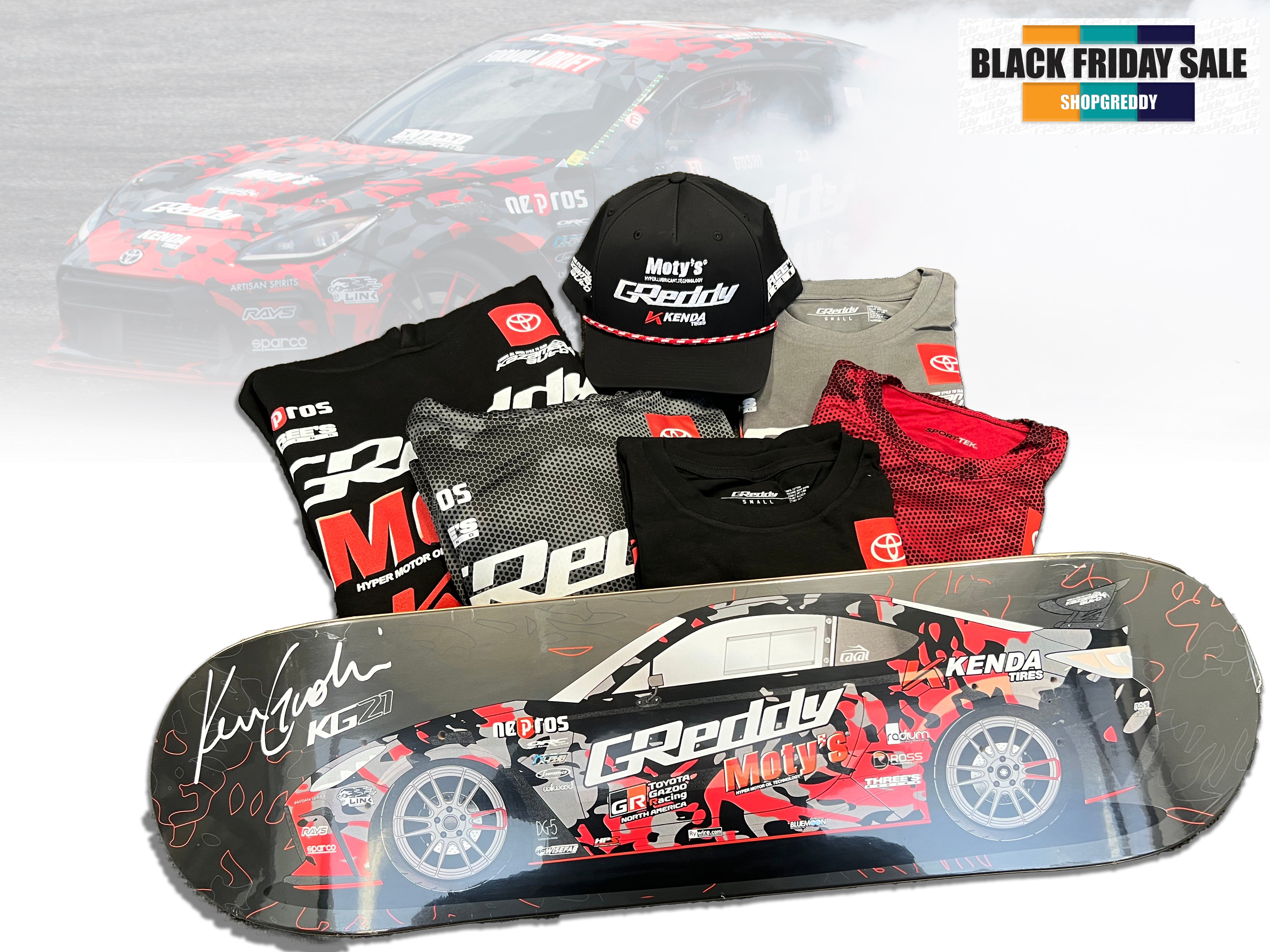 SALE - GReddy / Ken Gushi Team Ultimate Fan Combo(s), Sizes S-3XL - (6/7 piece Team Merch Set)