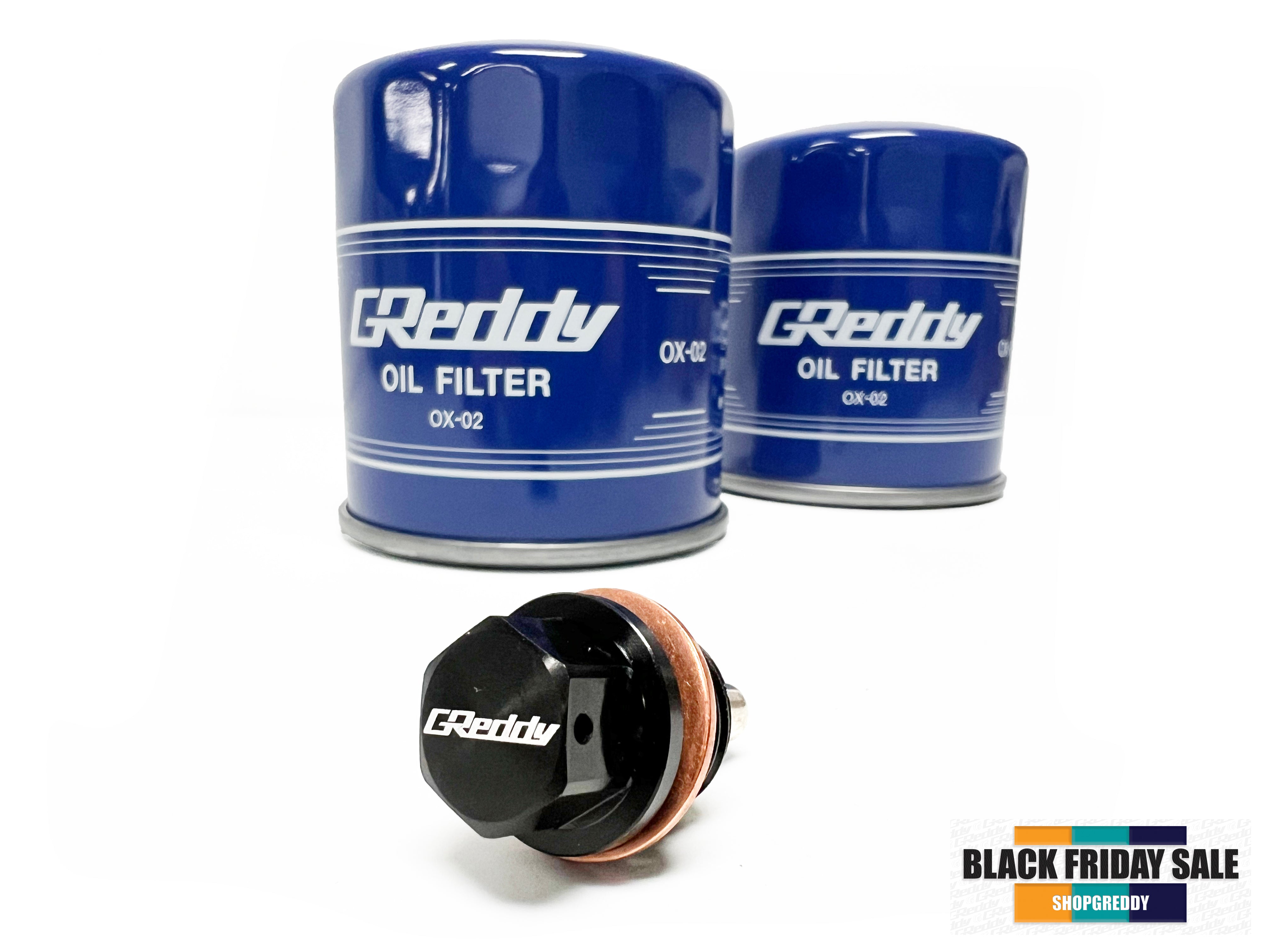 SALE - Combo:  1x GReddy Magnetic Oil Drain Plug & 2x Sports Oil Filter