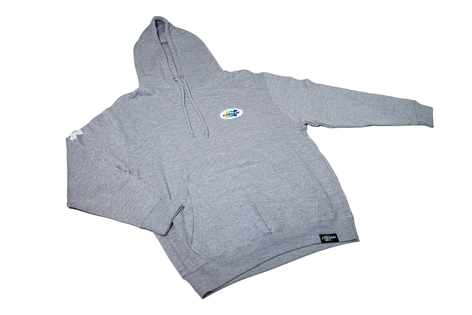 GReddy Racing Team Oval Logo Pullover Hood - Heather