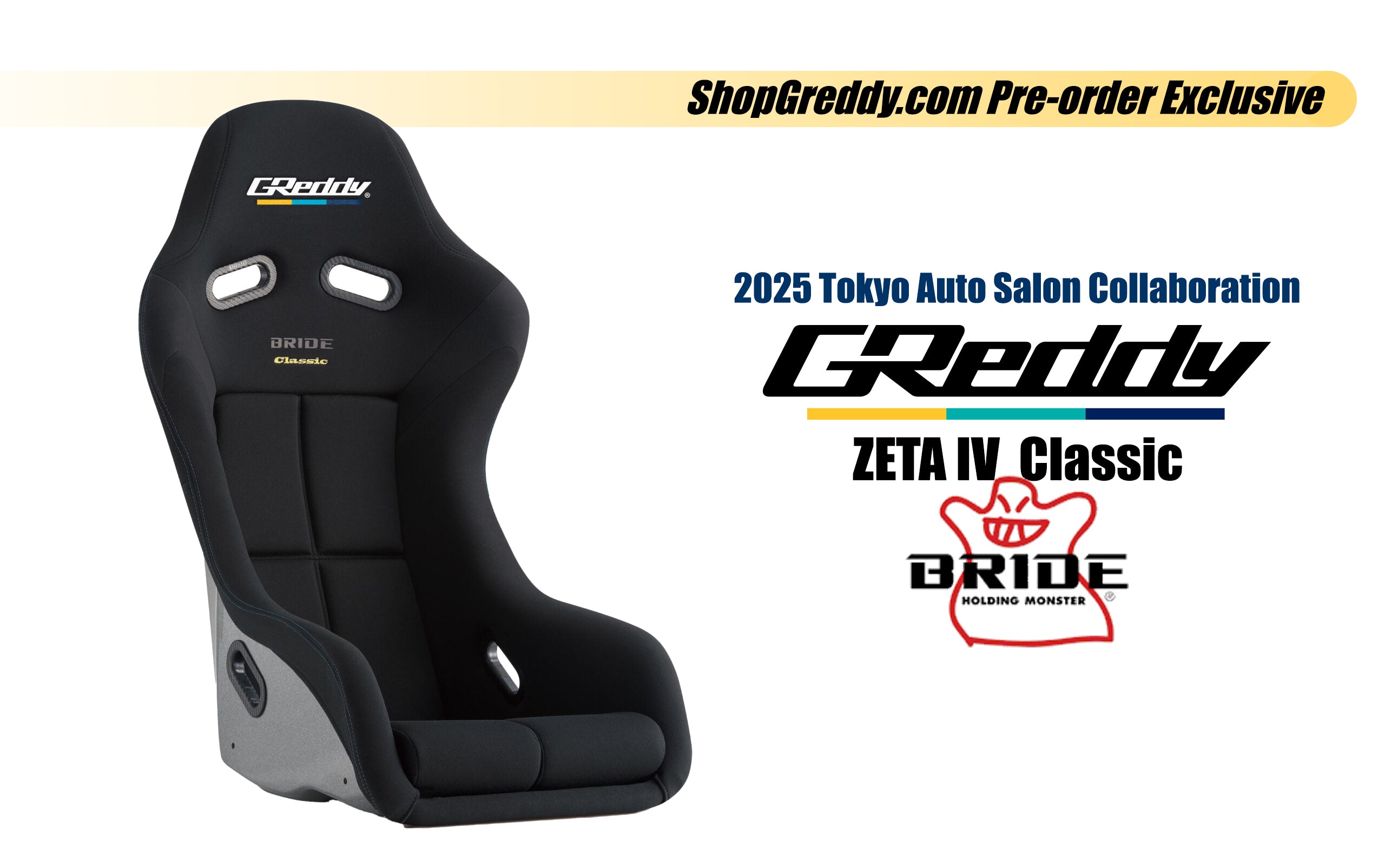 GREDDY X BRIDE TAS25 EDITION ZETA IV CLASSIC SEATS - (70723026)