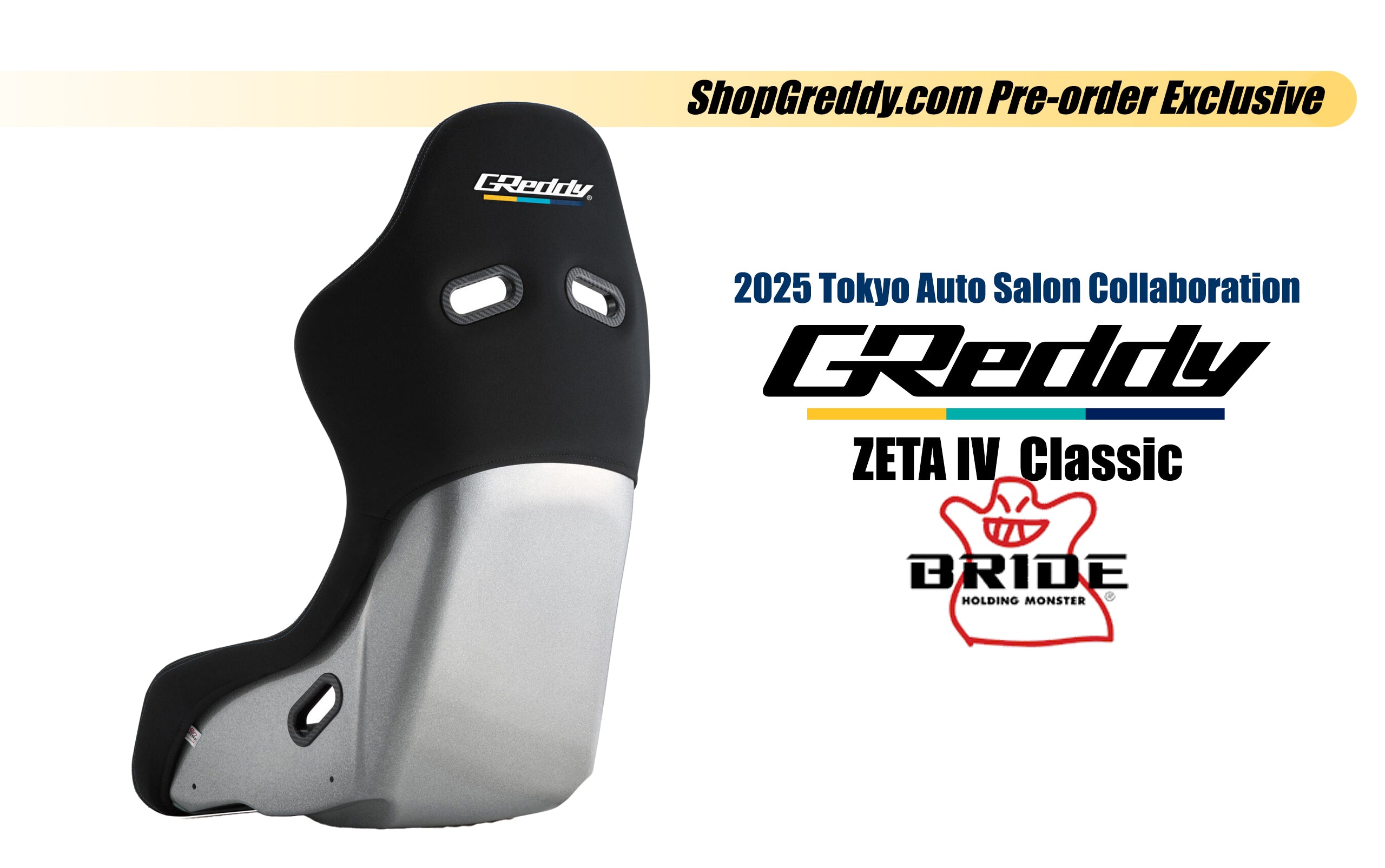 GREDDY X BRIDE TAS25 EDITION ZETA IV CLASSIC SEATS - (70723026)