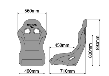 GREDDY X BRIDE TAS25 EDITION ZETA IV CLASSIC SEATS - (70723026)